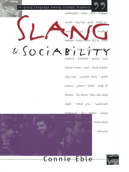 Title details for Slang and Sociability by Connie Eble - Available